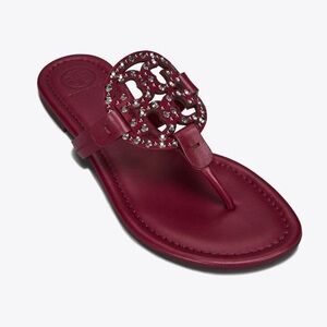 Tory Burch Embellished Rhinestone Miller Sandals